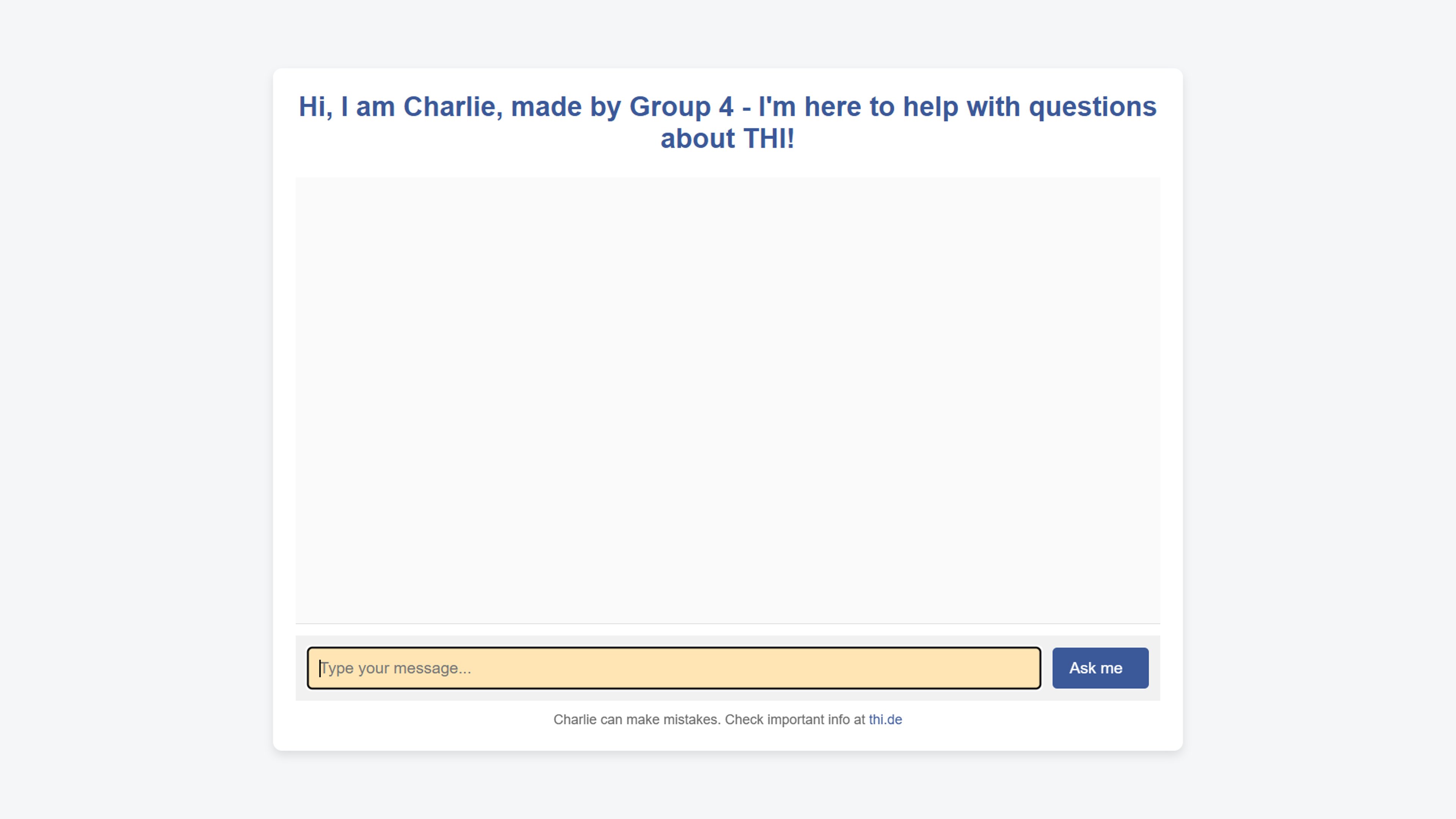 Charlie THI Chatbot